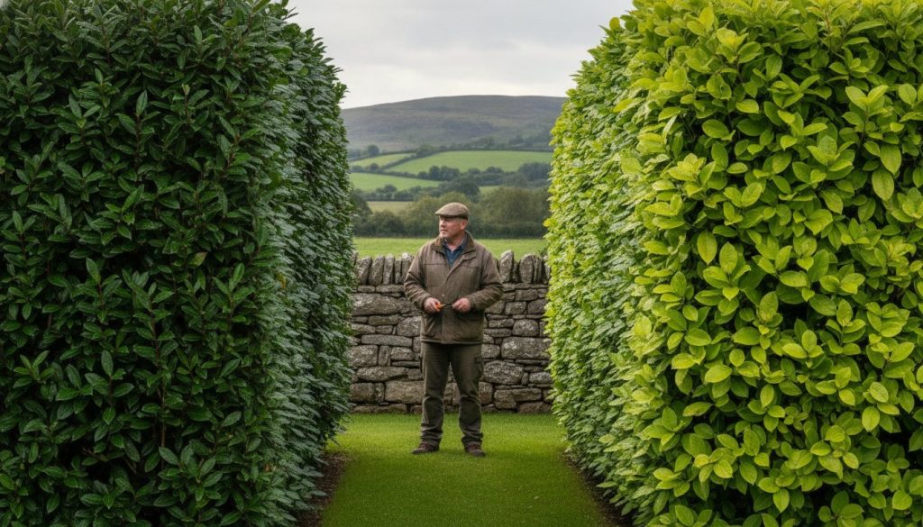 Portuguese Laurel vs Cherry Laurel: Which Evergreen Hedge is Best for Your Irish Garden?